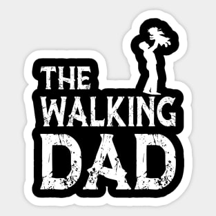 the walking dad Sticker